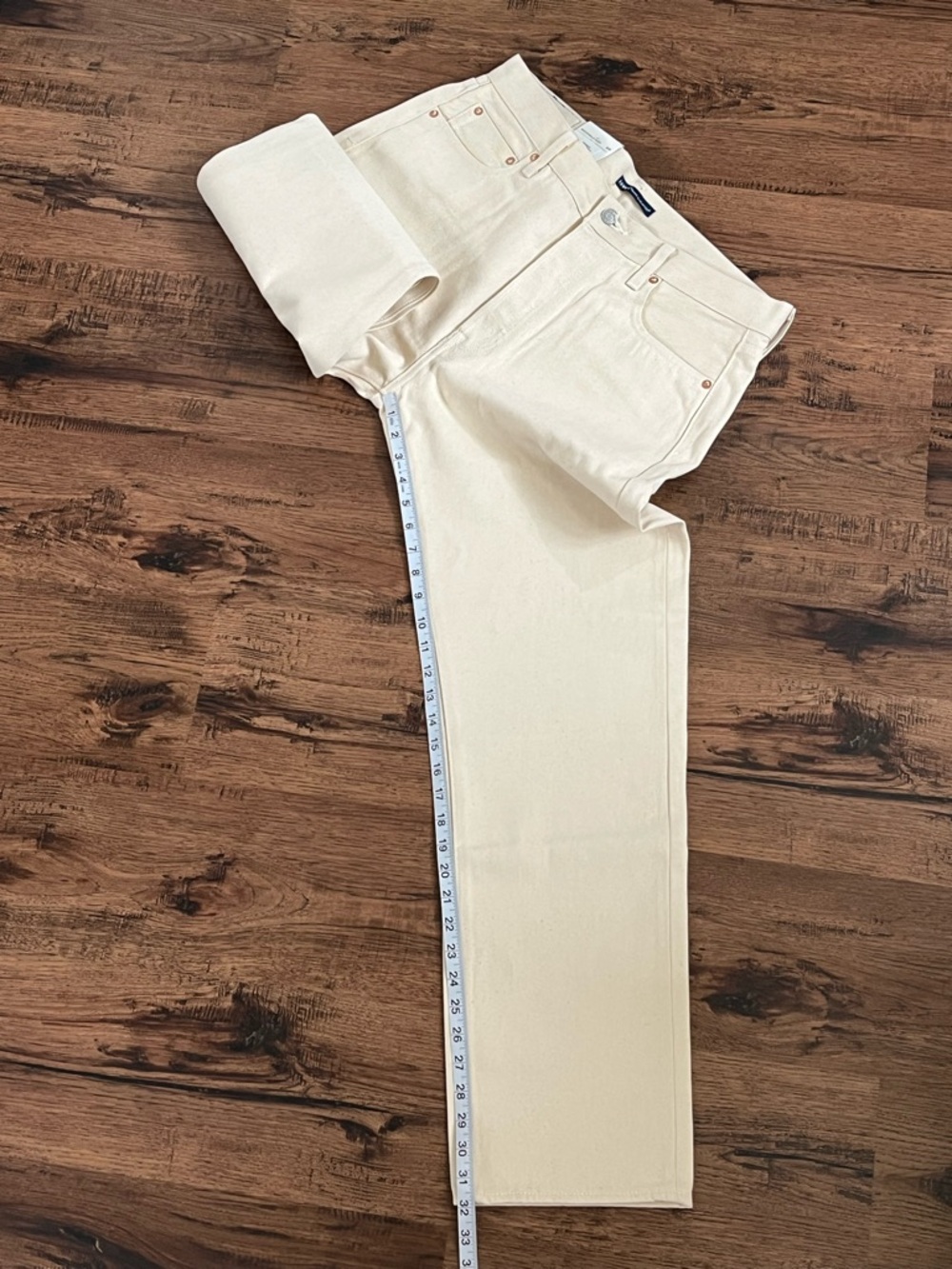 Levi’s Made & Crafted Lot 501 1980s Selvedge Jeans ‘Cream’ (size mens W36xL32) - Picture 2 of 16